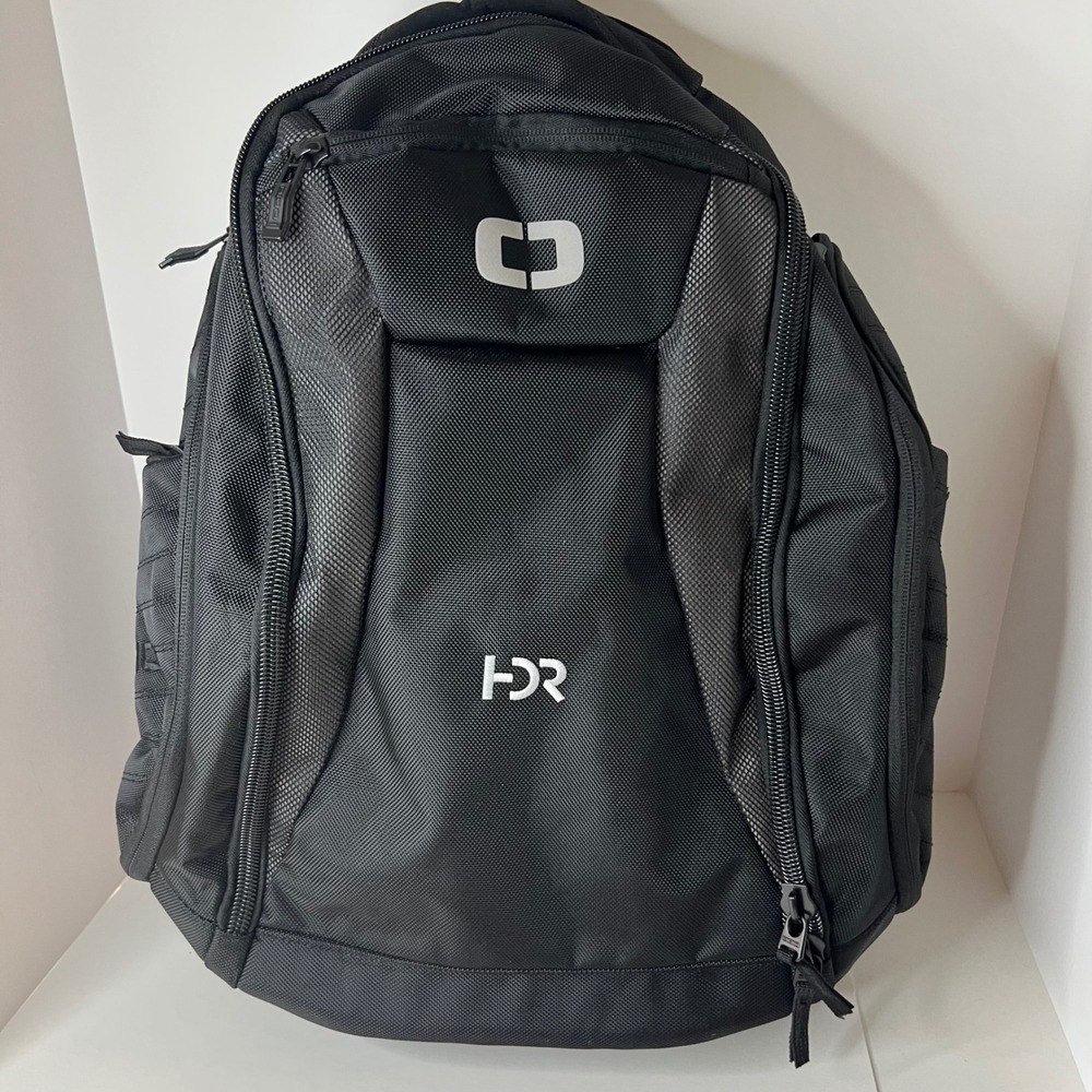 Ogio Flashpoint BackPack Laptop‎ Bag Black NWOT #1 Embroidered HDR Logo